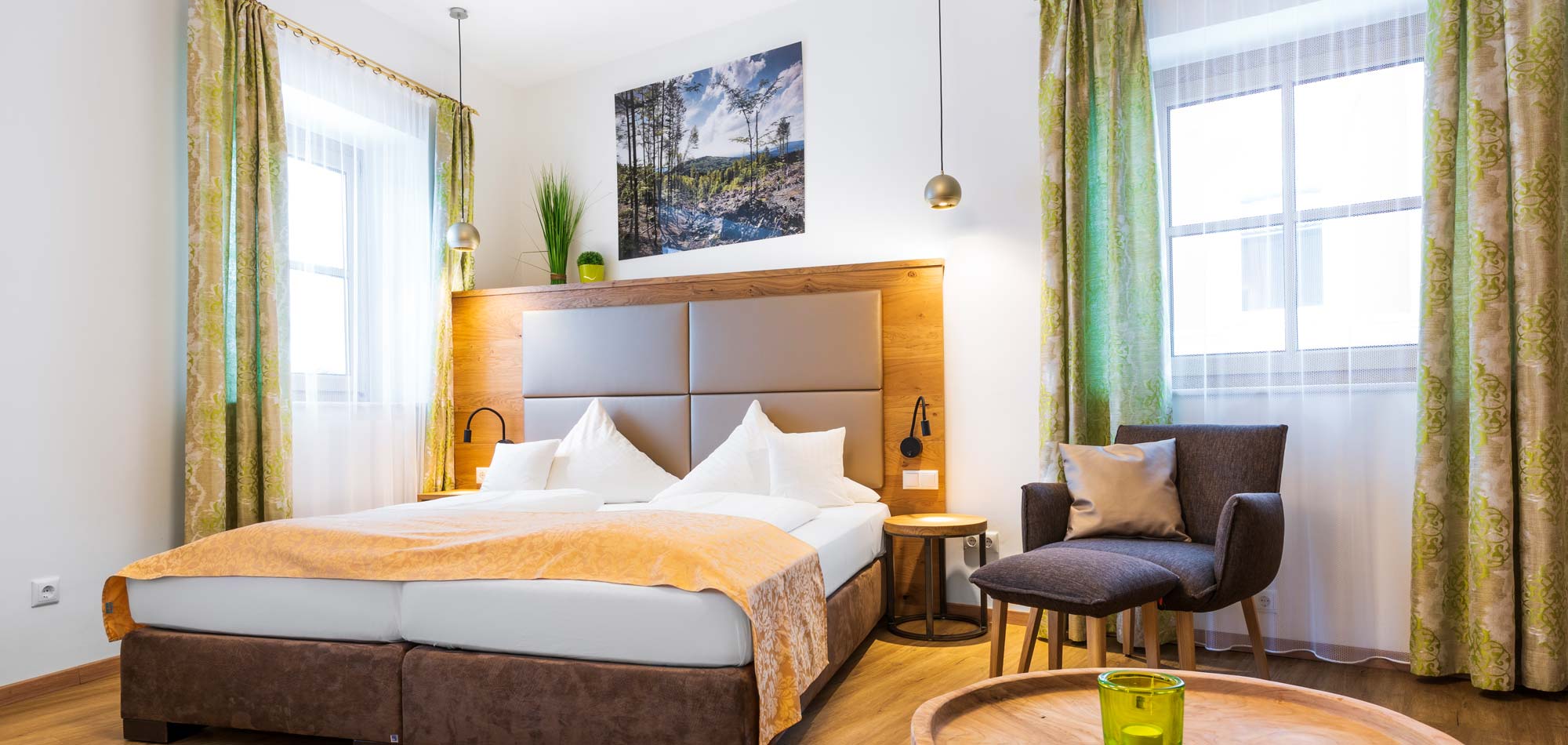 großes Doppelzimmer im Urlaubshotel Bayern